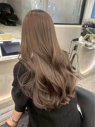 セミロング カラー 🎀大川 錬🎀 ブリーチなしWカラーのヘアスタイル