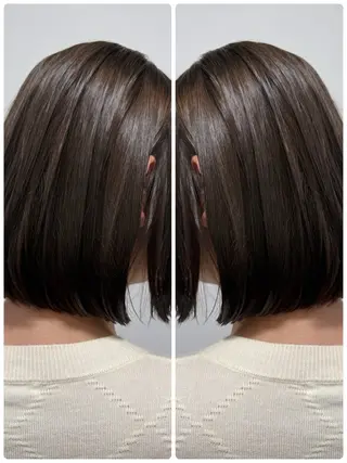 ミディアム 艶カラー🕊️ ✴︎Yukari✴︎のヘアスタイル