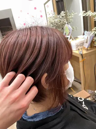 ショート カラー 💫カットパーマ💫 伊原虎太郎のヘアスタイル