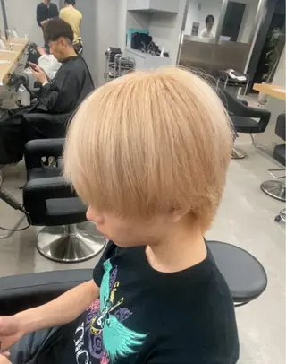 ショート カラー パーマ 福井祥太／海外風 /プードルパーマのヘアスタイル