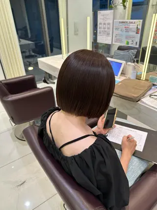 ショート カラー 似合わせレイヤー 海外風レイヤーmioのヘアスタイル