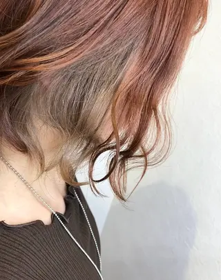 ミディアム SOU/エクステ /ダブルカラーのヘアスタイル