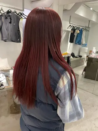 ロング カラー スパイラルパーマ 🌐hina⭐️のヘアスタイル