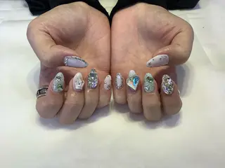 ネイル 💎🐰 saki. m 🐰💎のネイルデザイン