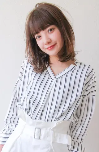 ミディアム 【1日2名様限定】 AFLOAT白川雄副のヘアスタイル