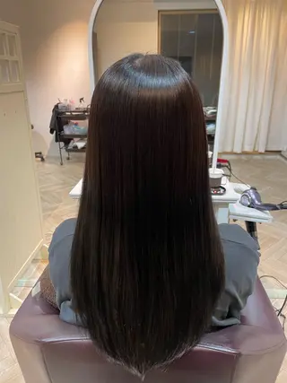 ロング カラー パーマ 個室サロンLOUIMADNA栄店所属・髪質改善美容師 個室サロン白金厚哉のヘアスタイル