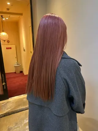 ロング ボブ ロングモデル shoのヘアスタイル