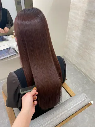 セミロング 髪質改善&ヘアケア 永山若奈のヘアスタイル