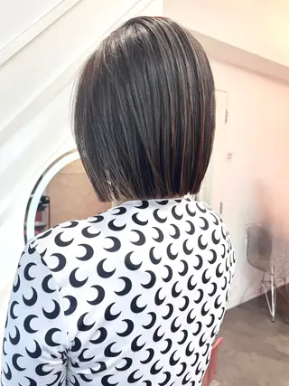 ショート 莉乃/縮毛矯正/髪質 改善/艶カラーのヘアスタイル