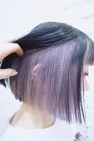 ミディアム カラー 鍋田 和見のヘアスタイル