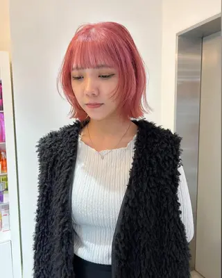 セミロング アヴァンスクロス あべのルシアス店のヘアスタイル