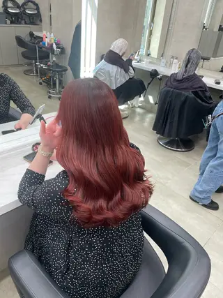 ロング カラー ヘアアレンジ 💗横浜美容室 💗HARUNAのヘアスタイル