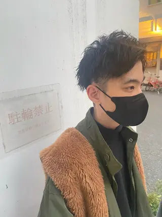メンズ フリーランスシェアサロンルレイル所属・心斎橋/メンズ /ルレイル/地形真希のヘアスタイル