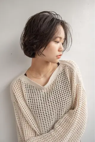 カラー パーマ ショート/レイヤー なら石井知希のヘアスタイル