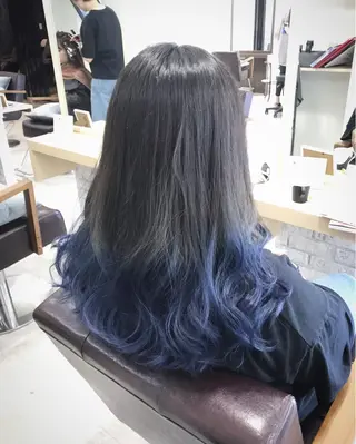 セミロング カラー マンツーマン/透明感 foi hairのヘアスタイル