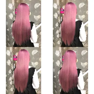 ロング カラー 推しカラー✨ オタク美容師ユウカのヘアスタイル
