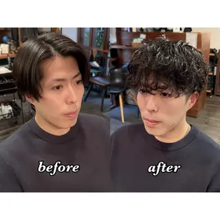 パーマ メンズ キヨ メンズカット/パーマのヘアスタイル