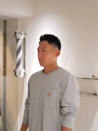 ショート メンズ POOLSIDE所属・レンタロウ ネット移行しましたのヘアスタイル