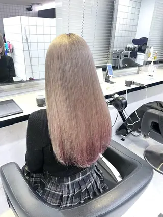 ミディアム カラー ヘアアレンジ 💕上野美容師☁ ブリーチ💖サワのヘアスタイル