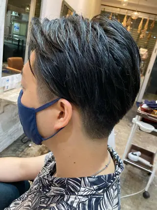 ショート カラー メンズ Cocorokara所属・カナザワ アリッサのヘアスタイル