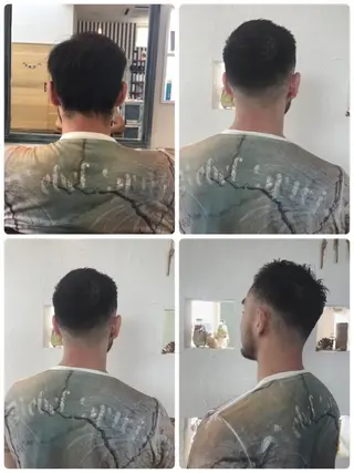 ショート カラー パーマ メンズ 美容室 ソンリエのヘアスタイル