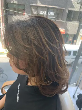 カラー MUSASHI ブリーチカラー◎のヘアスタイル