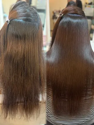 ロング サラ艶/縮毛矯正/ 髪質改善/ハルキ🦋のヘアスタイル