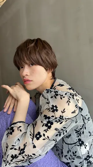 ショート カラー ショート/ボブ/ 心斎橋/宮脇美奈のヘアスタイル