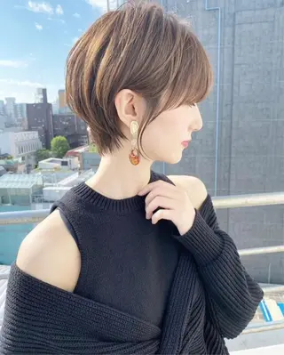 ショート レイヤー❣️縮毛矯正 川村利幸のヘアスタイル