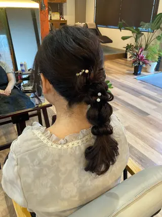 セミロング 中野 紹江のヘアスタイル