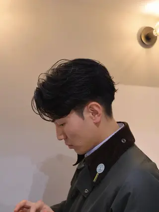 パーマ メンズ 大阪茶屋町 メンズカット関田拳のヘアスタイル