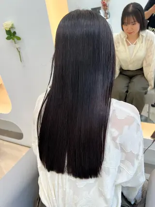 ミディアム カラー パーマ 堀井 凌平のヘアスタイル