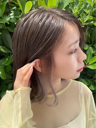 ミディアム カラー 💎髪質改善/縮毛 💎メンズカット石尾のヘアスタイル