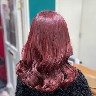 セミロング カラー 🎀ときの/髪質改善 透けｯ暖色カラー🪞のヘアスタイル