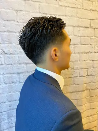 ミディアム パーマ ヘアアレンジ メンズ 【メンズカット】 黒田美穂のヘアスタイル