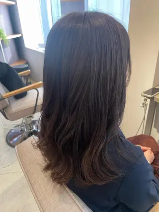 セミロング 特化✨透明感カラー 白髪染め✨住田緋菜のヘアスタイル