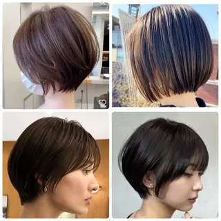 ショート ルネ所属・ショートヘア 縮毛矯正/福田梢のヘアスタイル