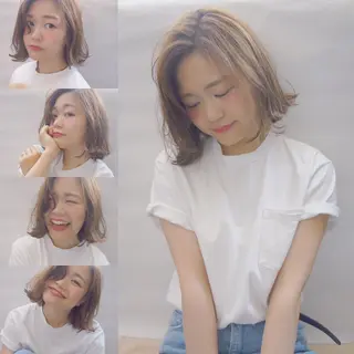 ミディアム yuki🌼 Hip's decoのヘアスタイル