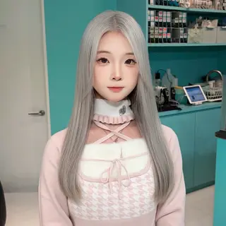 ロング カラー ボブ/艶カラー/ 暖色/Natsukiのヘアスタイル