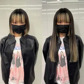 ロング 🌈プルエクステ& ハイトーン🌈関飛鳥のヘアスタイル