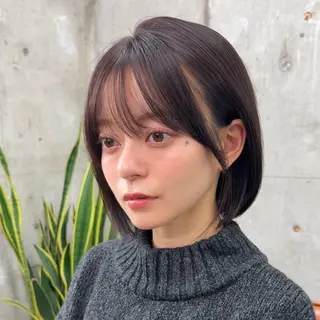 ショート カラー 顔周り/レイヤー/ 透明感/みっきーのヘアスタイル