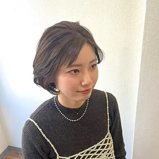 ショート コテ巻きパーマ/韓国 パーマ/佐野のヘアスタイル