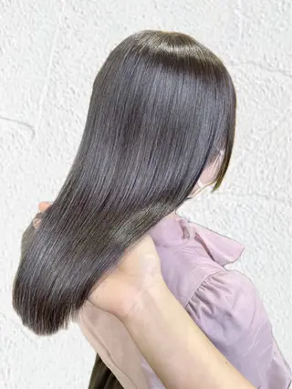 セミロング 艶髪カラー🫧 髪質改善🪽萩原のヘアスタイル