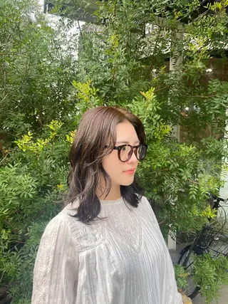 ロング カラー 増田 ルナのヘアスタイル