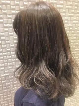 ミディアム カラー scene.池袋所属・scene. haraのヘアスタイル