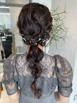 ヘアアレンジ 透明感カラー✨艶髪 制作🌱山根あゆみのヘアスタイル