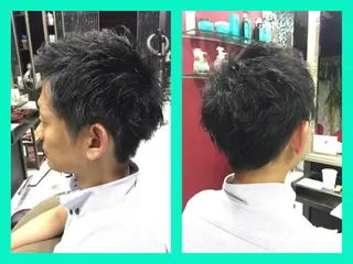 ショート パーマ メンズ boutique misakiのヘアスタイル