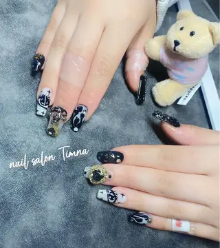 ロング NAILSALON 🍔Timna🍟のネイルデザイン