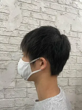 メンズ ブリーチカラーボブ sayo🧸🤎のヘアスタイル