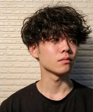 ミディアム パーマ メンズ Lmano所属・Lmano ケンタのヘアスタイル